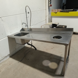 table entree sortie machine Lave-vaisselle - 180x72 cm